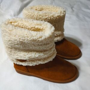 Cozy Tan and Cream Boots